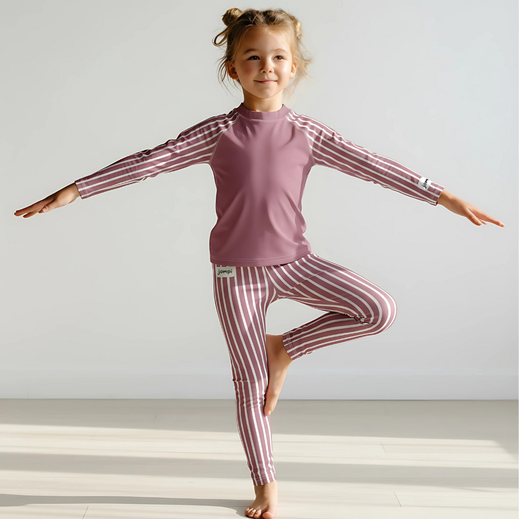 Träningstights Jompi Dash Mini Violett - Stripe