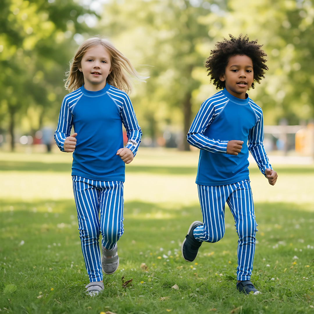Träningströja Jompi Dash Mini Blå - Stripe