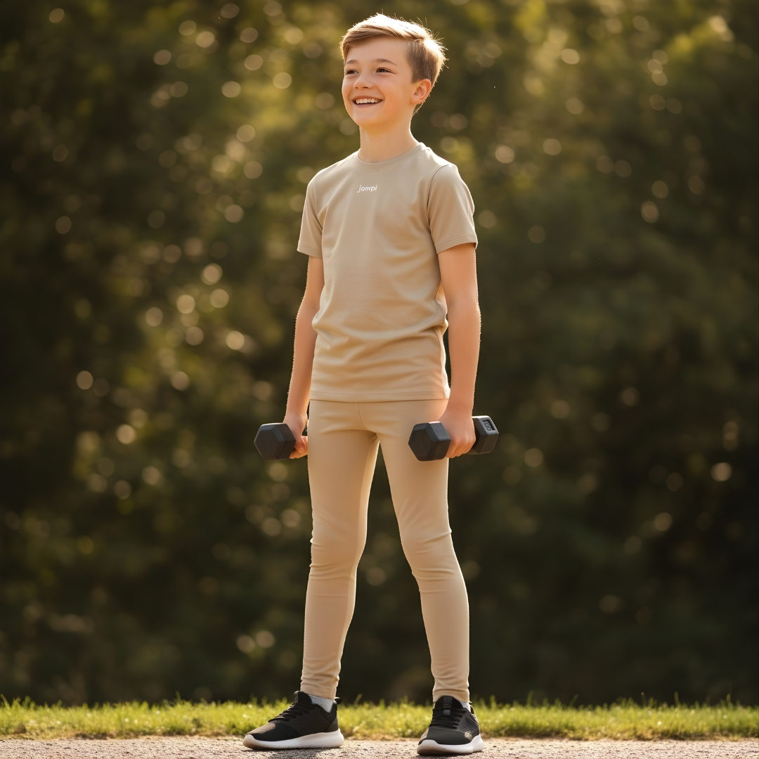 Träningstights Jompi Junior Hop Beige