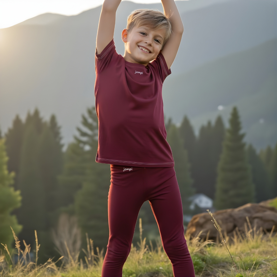 Träningst-shirt Jompi Junior Hop Vinröd