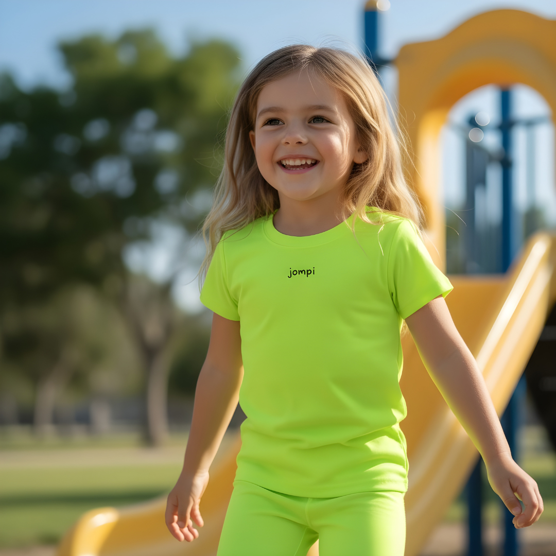 Träningst-shirt Jompi Hop Mini Lime
