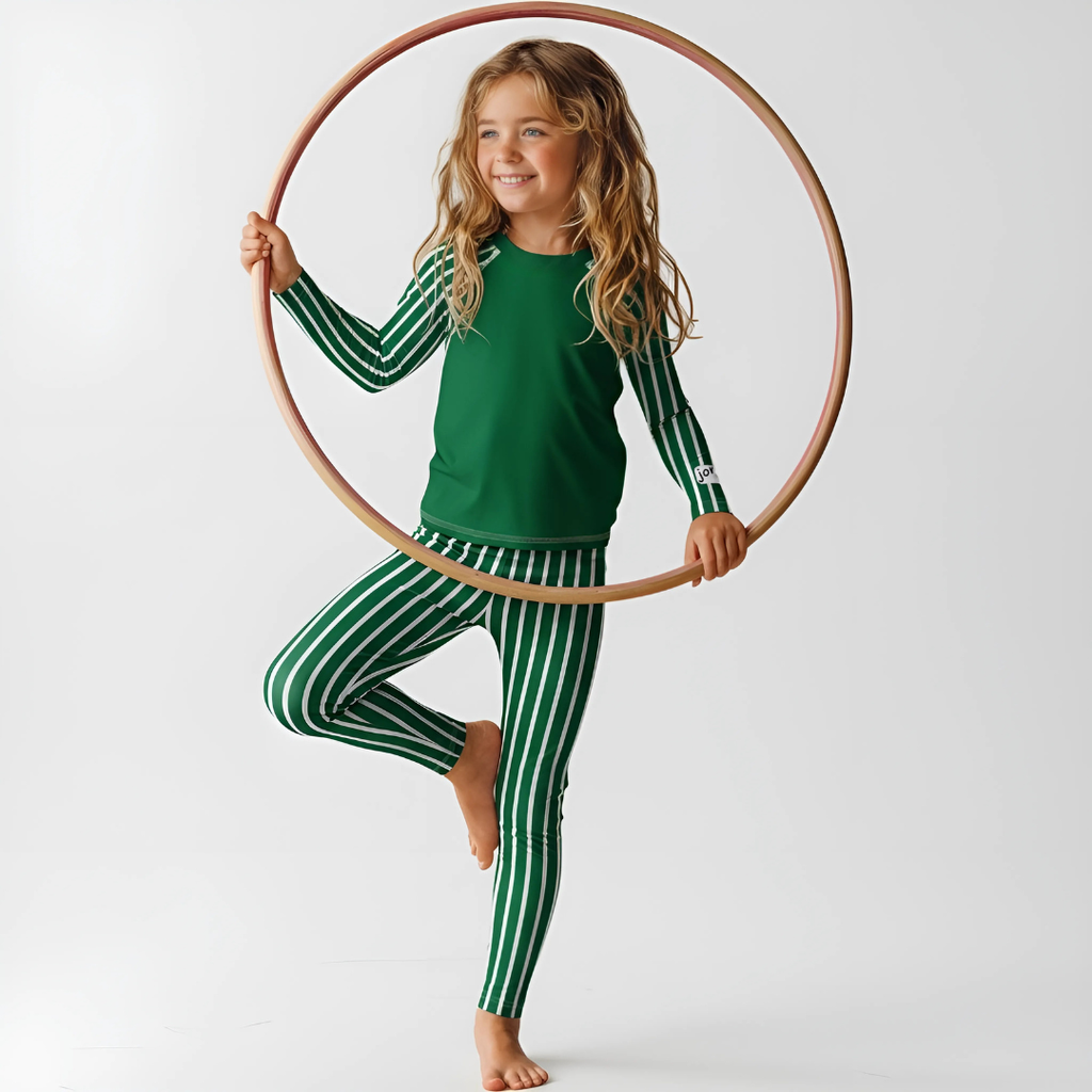 Träningströja Jompi Dash Mini Grön - Stripe