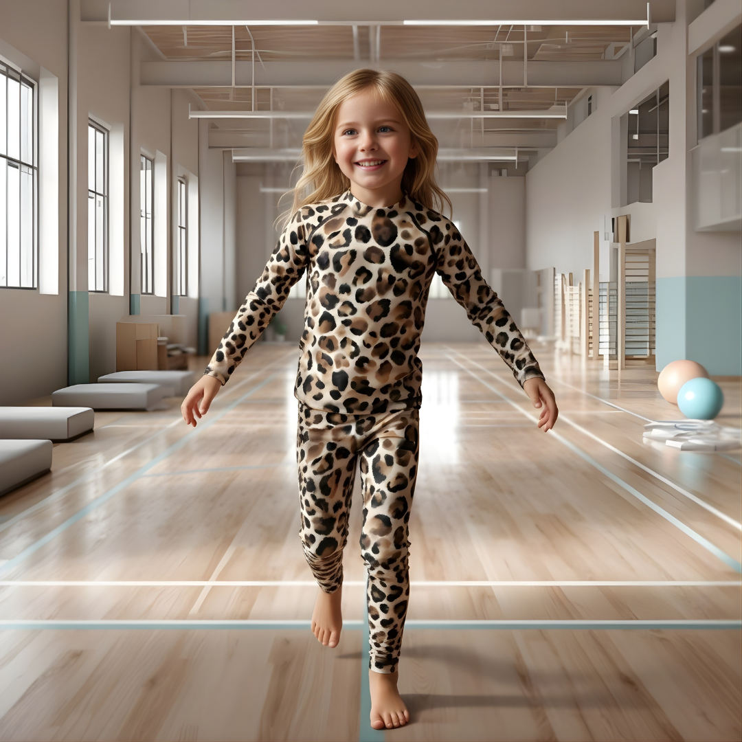Träningstights Jompi Twirl Mini Leopard