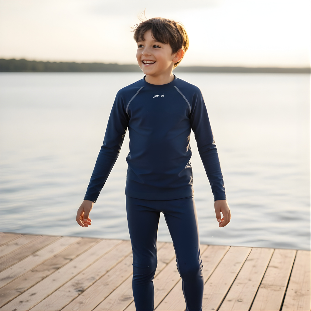Träningstights Jompi Junior Hop Marinblå