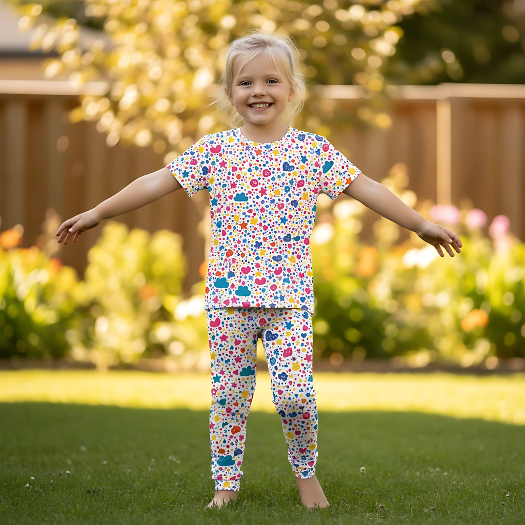 Träningst-shirt Jompi Twirl Mini Vit - Happy