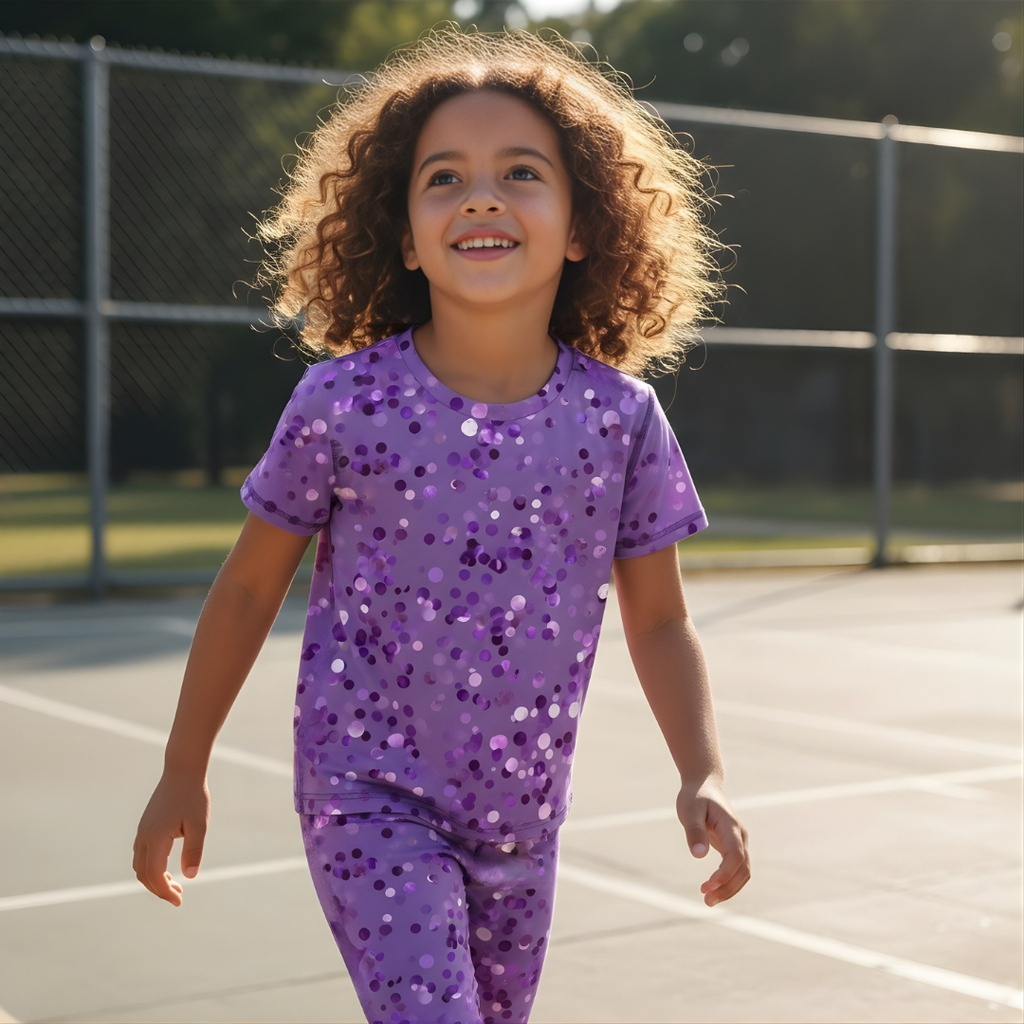 Träningst-shirt Jompi Twirl Mini Lila - Shine