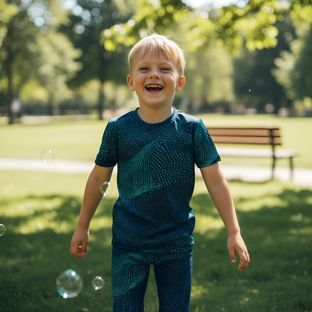 Träningst-shirt Jompi Twirl Mini Blå - Wave
