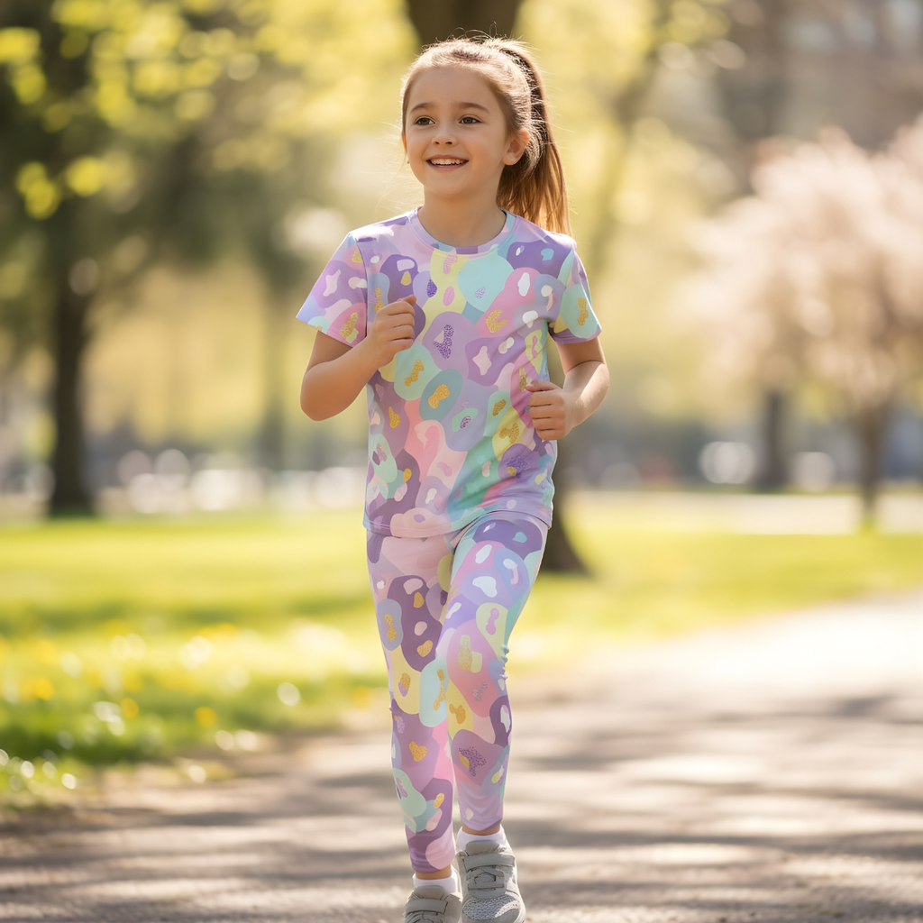 Träningstights Jompi Junior Twirl Regnbåge- Dream