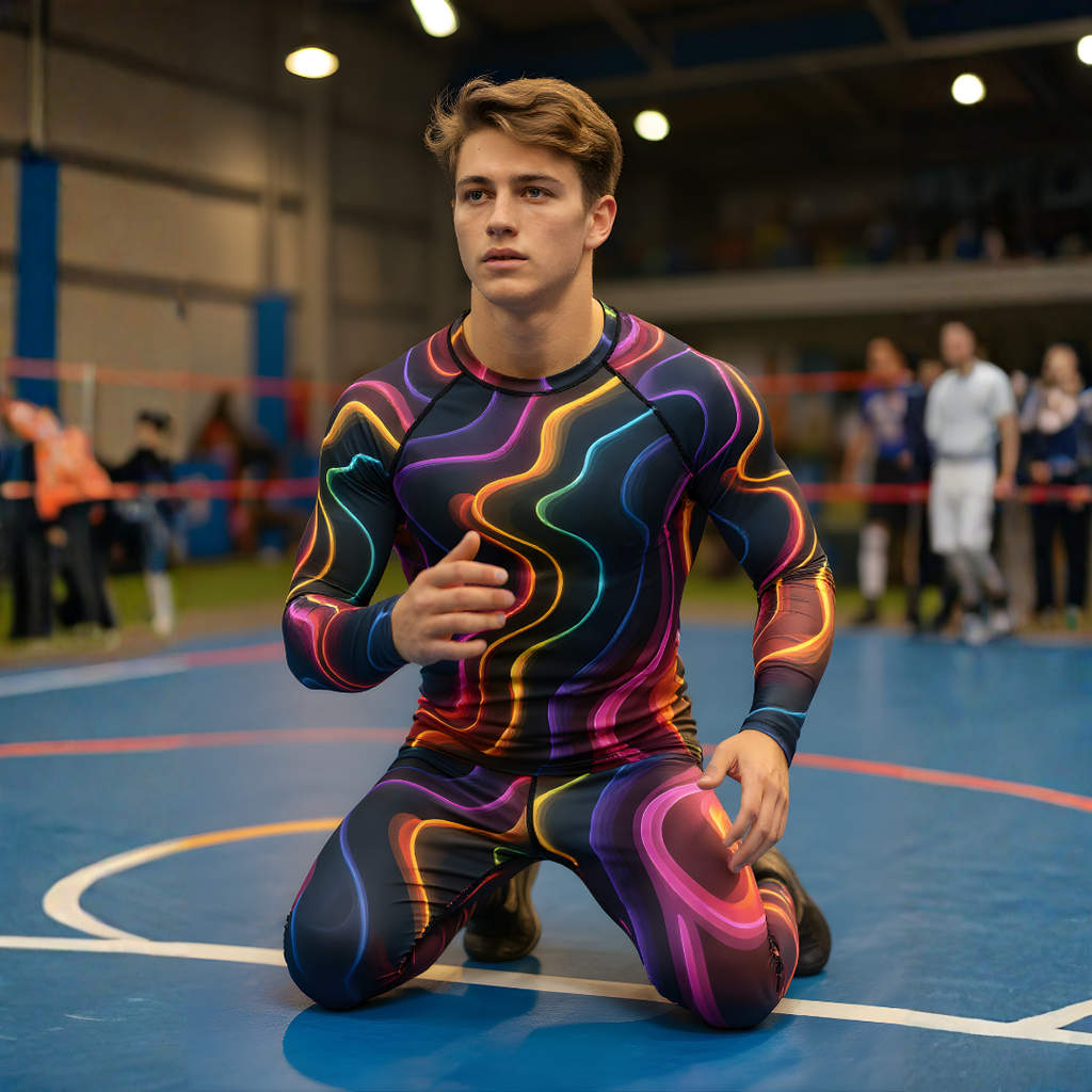 Träningstights Jompi Junior Twirl Svart - Neon Flow
