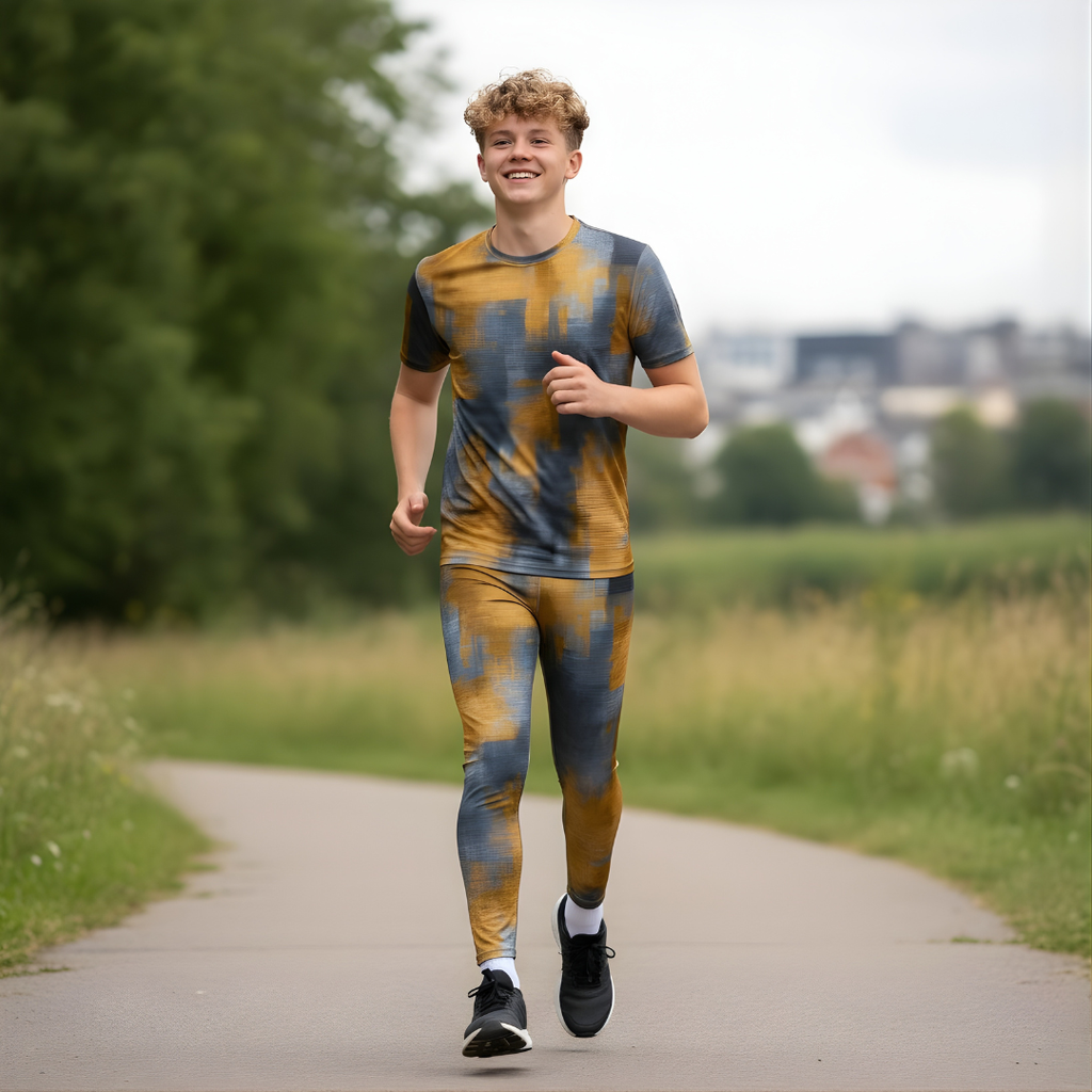 Träningstights Jompi Junior Twirl Grå/Guld - Golden