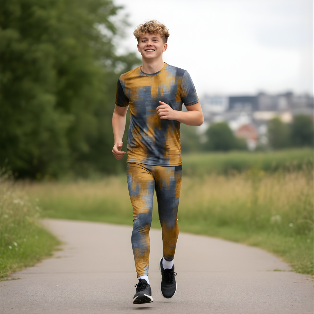 Träningstights Jompi Junior Twirl Grå/Guld - Golden