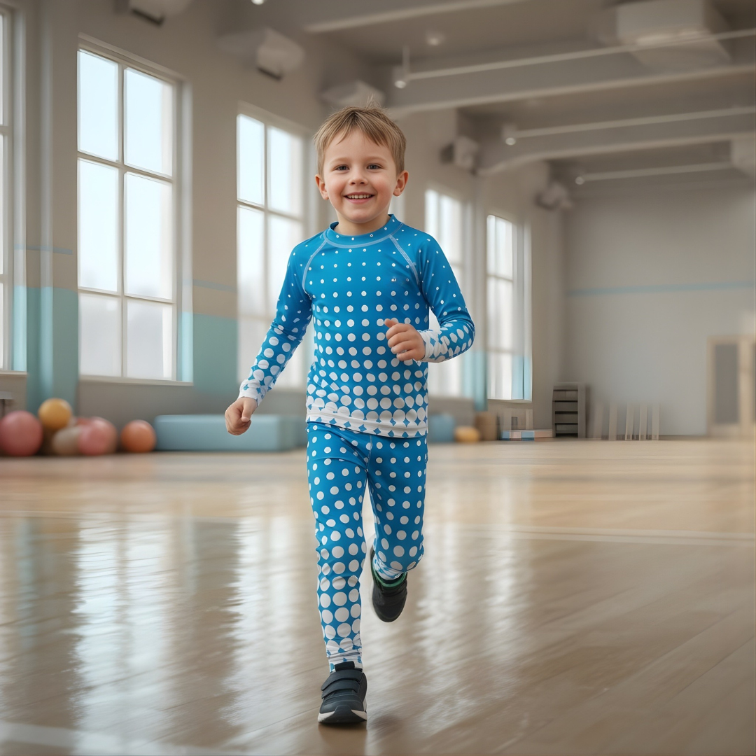 Träningstights Jompi Twirl Mini Blå - Dot