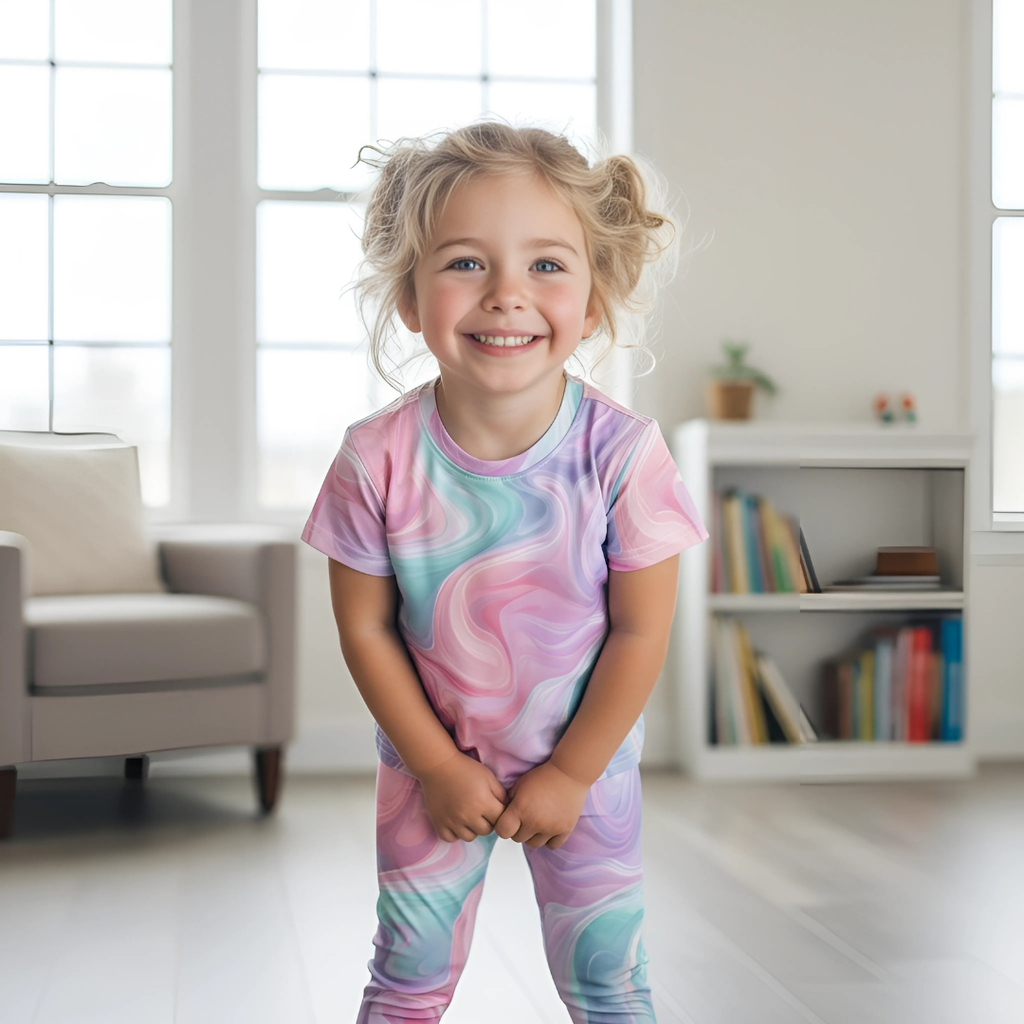 Träningst-shirt Jompi Twirl Mini Rainbow - Magic flow