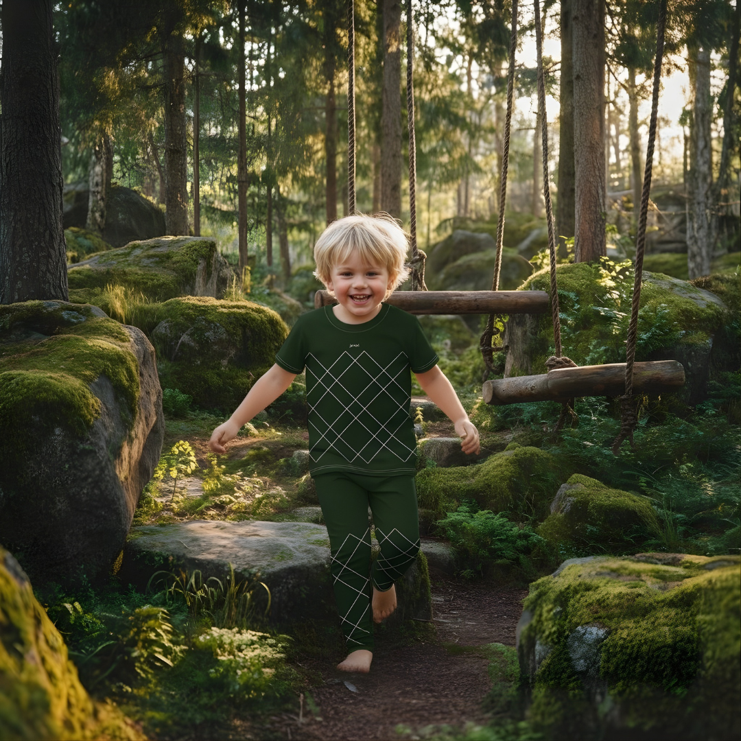 Tränings T-shirt Jompi Dash Mini Grön - Grid