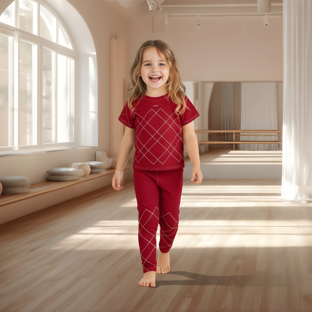 Träningst-shirt Jompi Dash Mini Röd - Grid