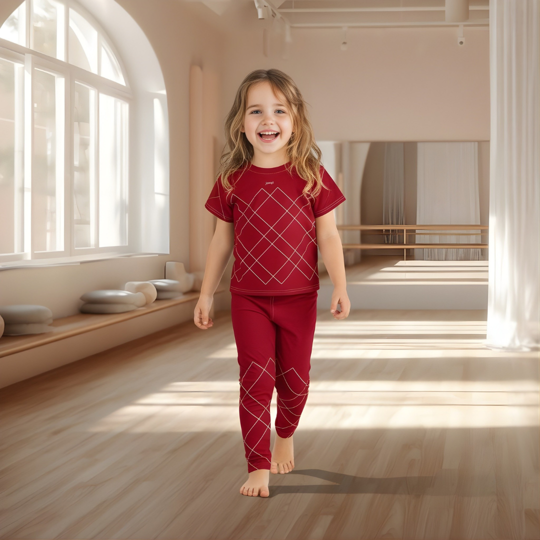 Träningst-shirt Jompi Dash Mini Röd - Grid