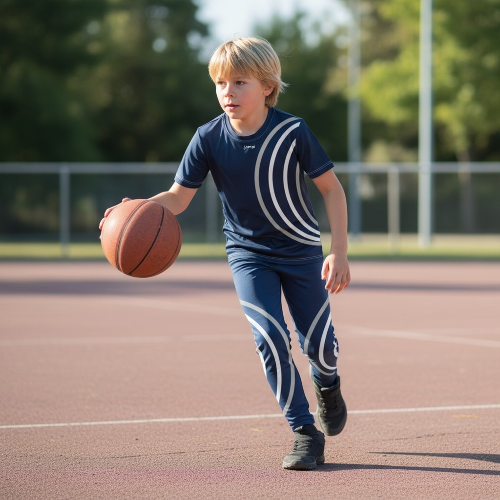 Träningstights Jompi Junior Dash Blå - Spin