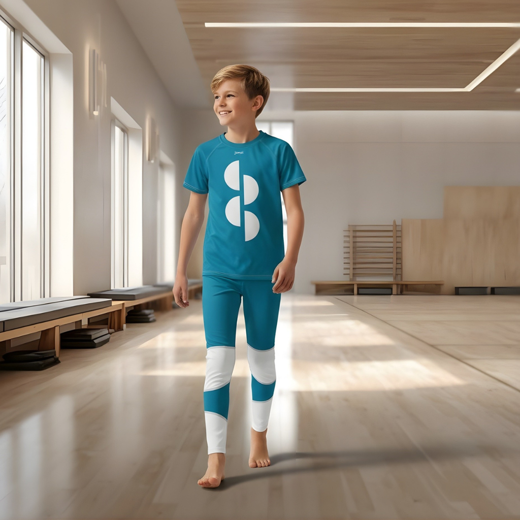 Träningstights Jompi Dash Junior Blå - Bubble
