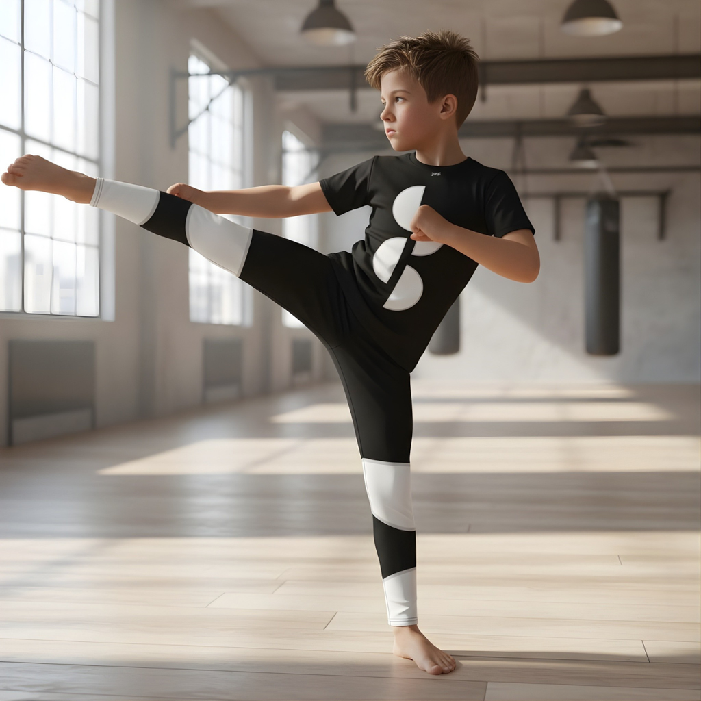 Träningstights Jompi Dash Junior Svart - Bubble