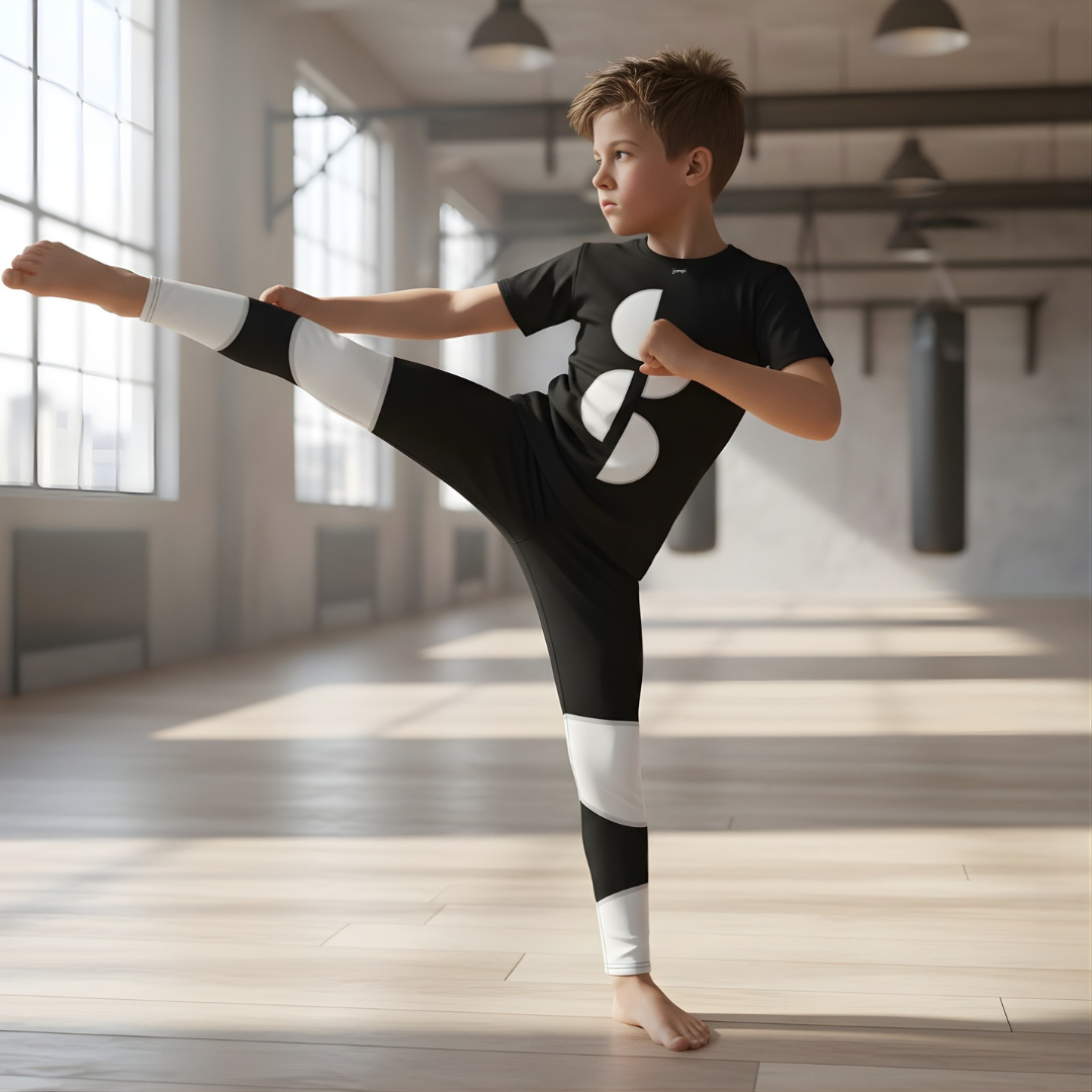 Träningstights Jompi Dash Junior Svart - Bubble