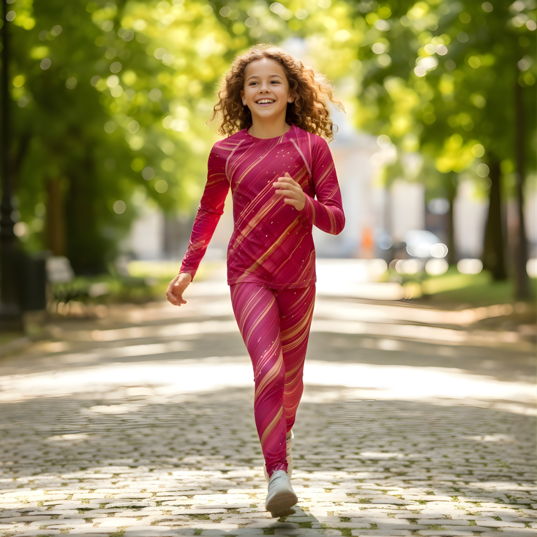 Träningstights Jompi Junior Twirl Rosa - Quick