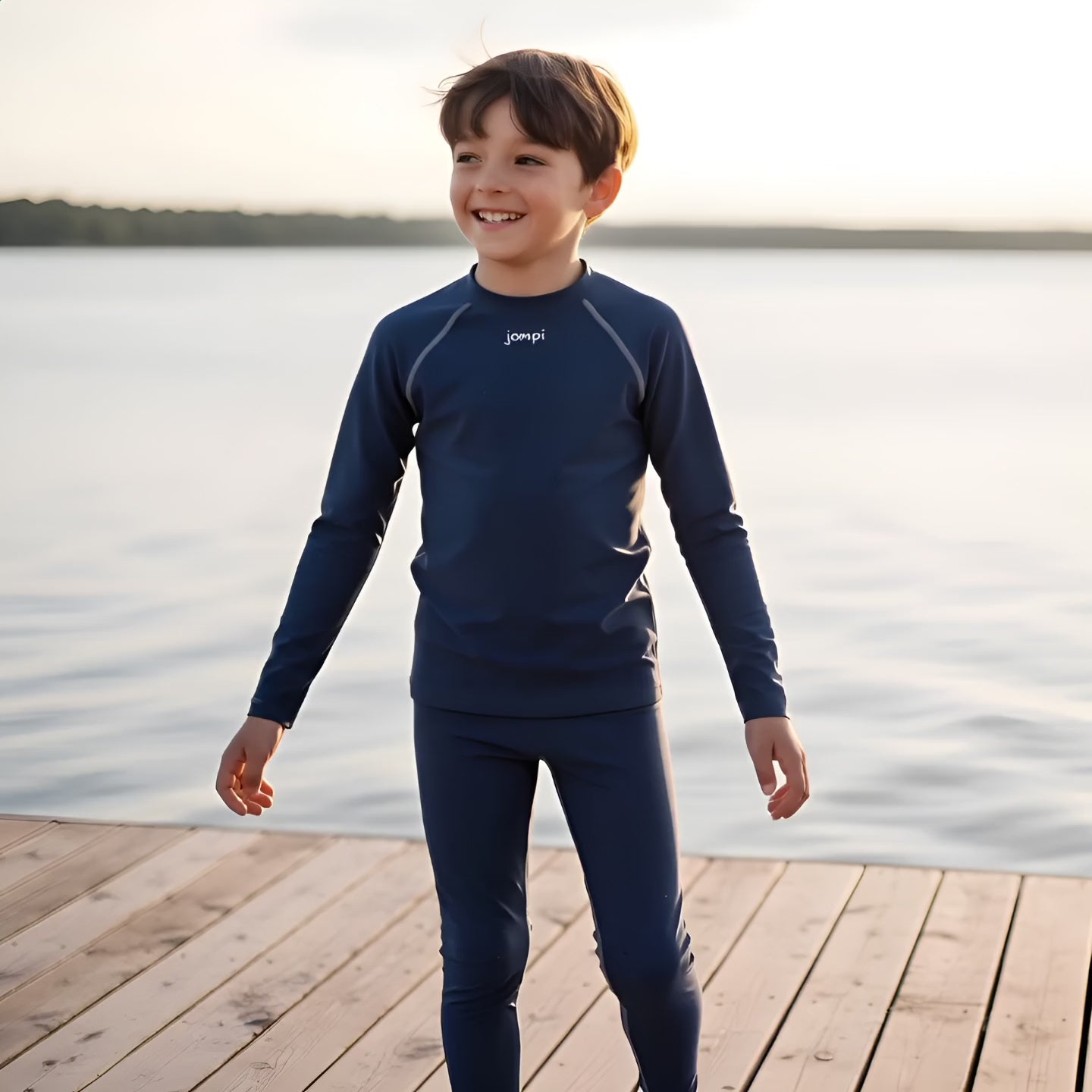 Träningstights Jompi Junior Hop Marinblå