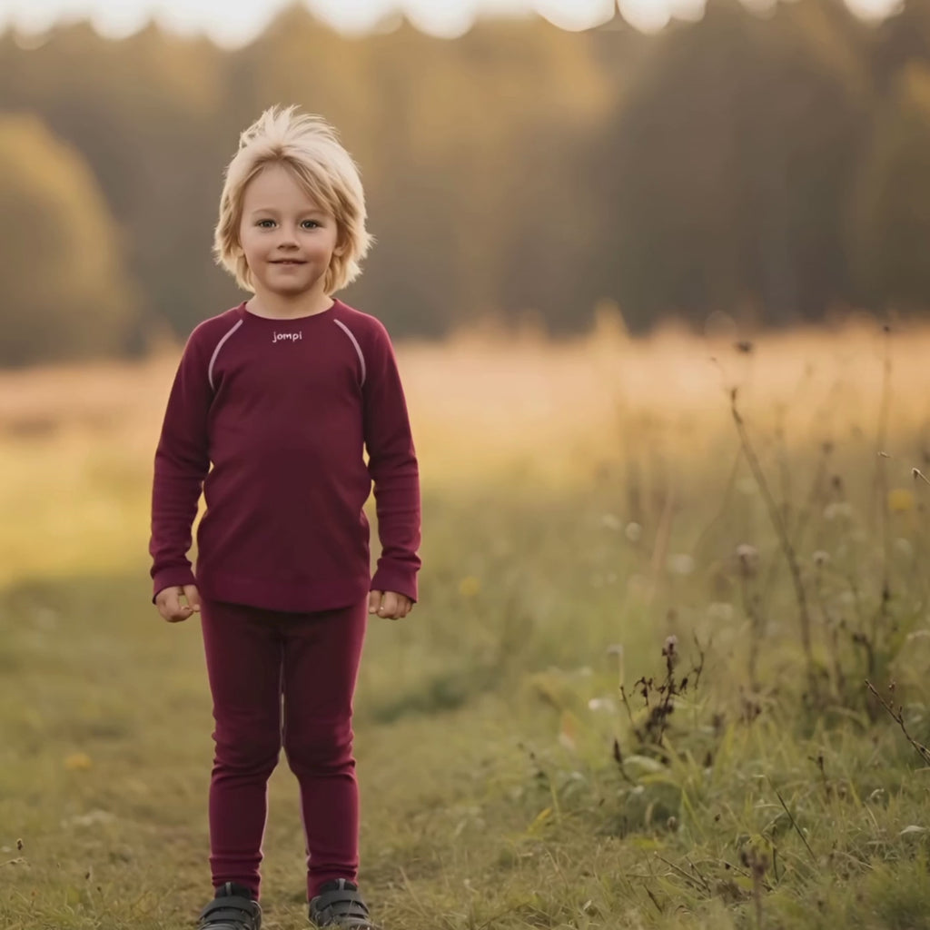 Träningstights Jompi Hop Mini Vinröd
