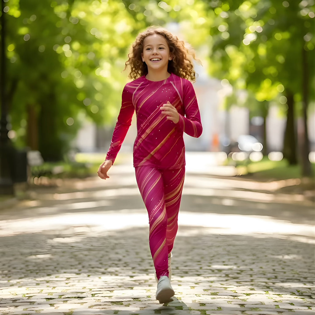 Träningstights Jompi Junior Twirl Rosa - Quick