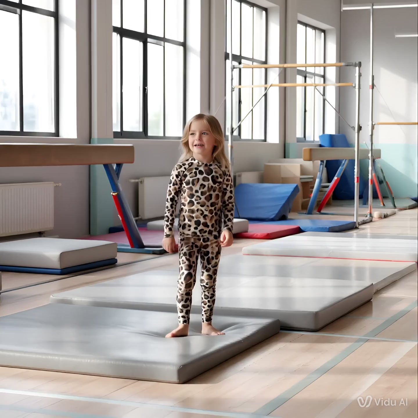 Träningstights Jompi Twirl Mini Leopard