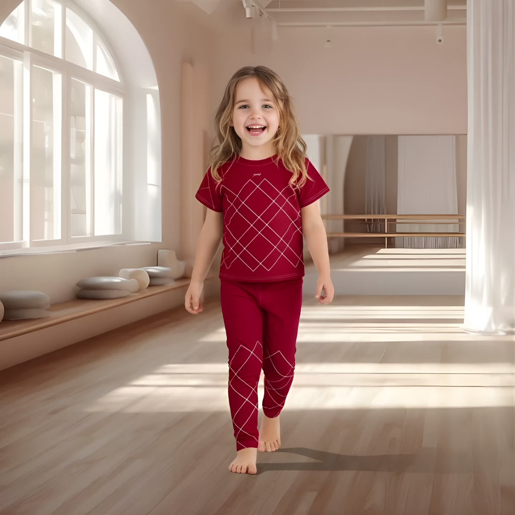 Träningst-shirt Jompi Dash Mini Röd - Grid