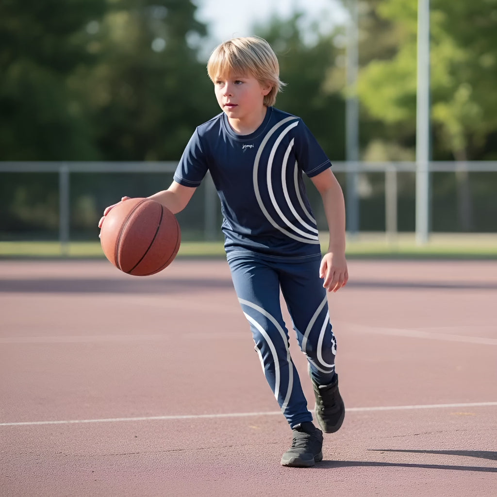Träningstights Jompi Junior Dash Blå - Spin