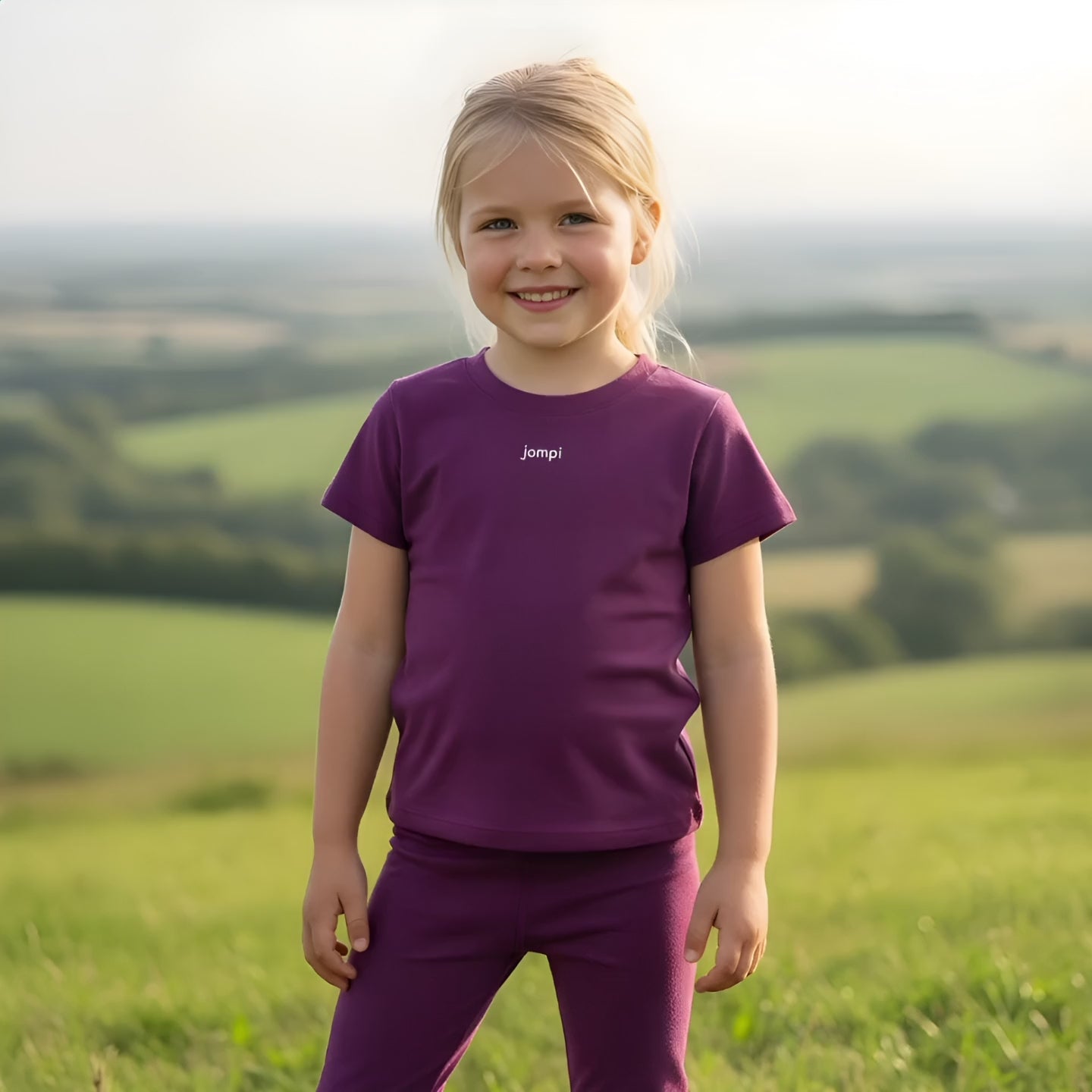 Träningst-shirt Jompi Hop Mini Mörklila