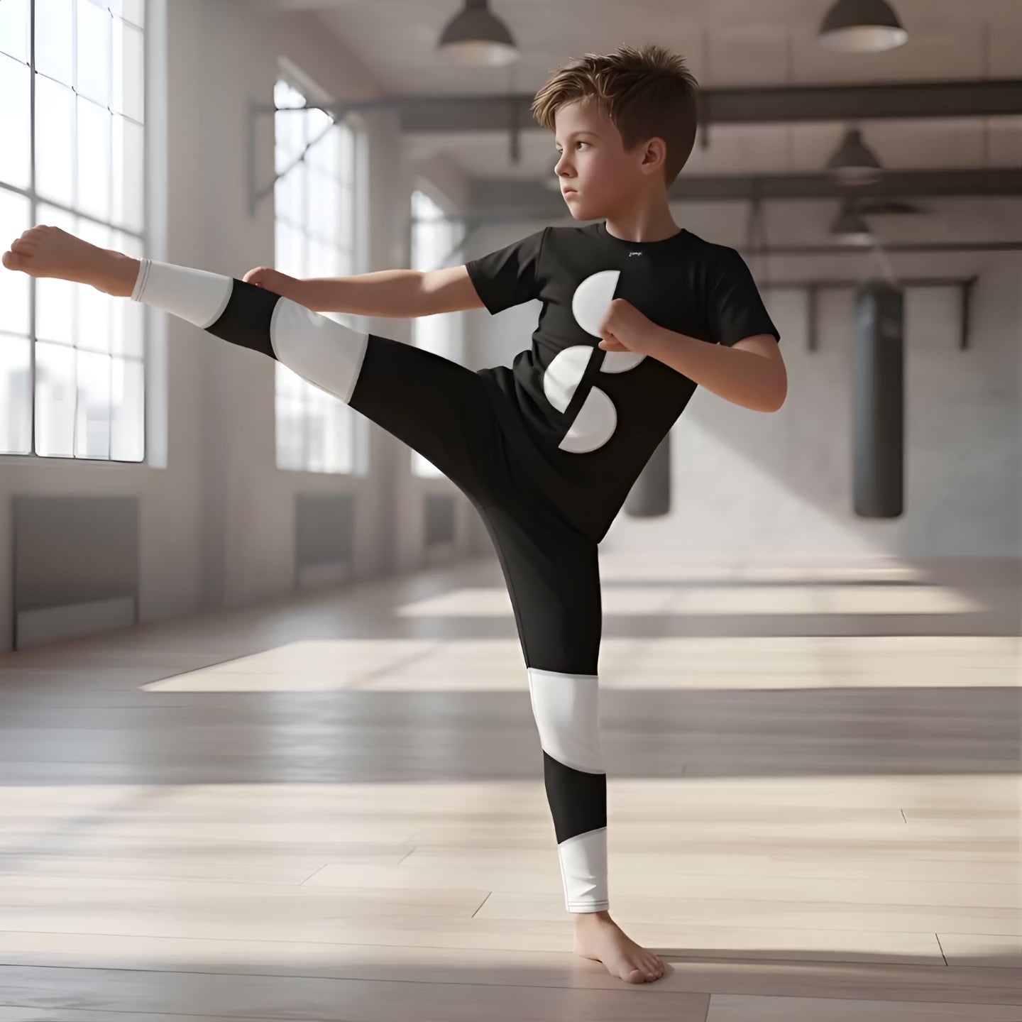Träningstights Jompi Dash Junior Svart - Bubble