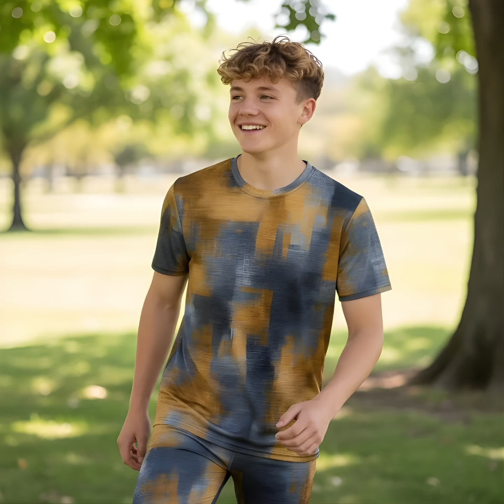 Träningst-shirt Jompi Junior Twirl Grå/Guld - Golden
