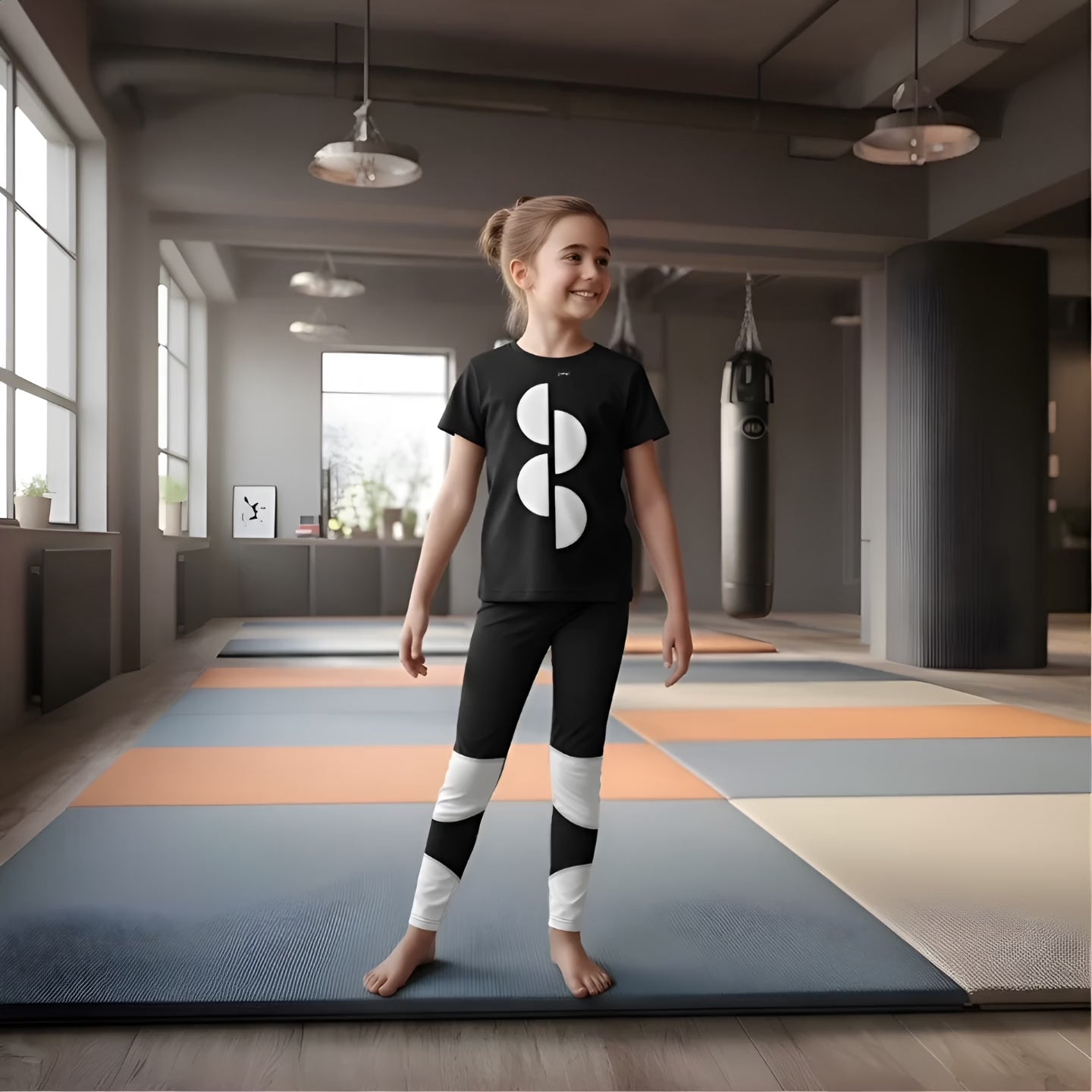 Träningst-shirt Jompi Dash Junior Svart - Bubble