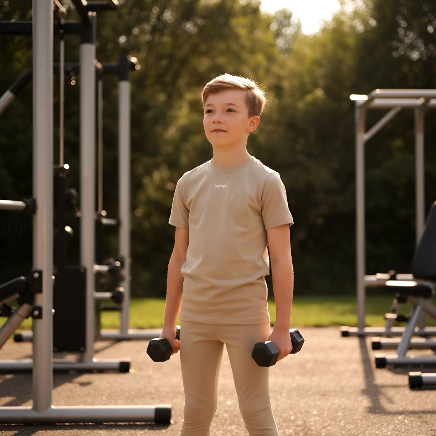 Träningstights Jompi Junior Hop Beige