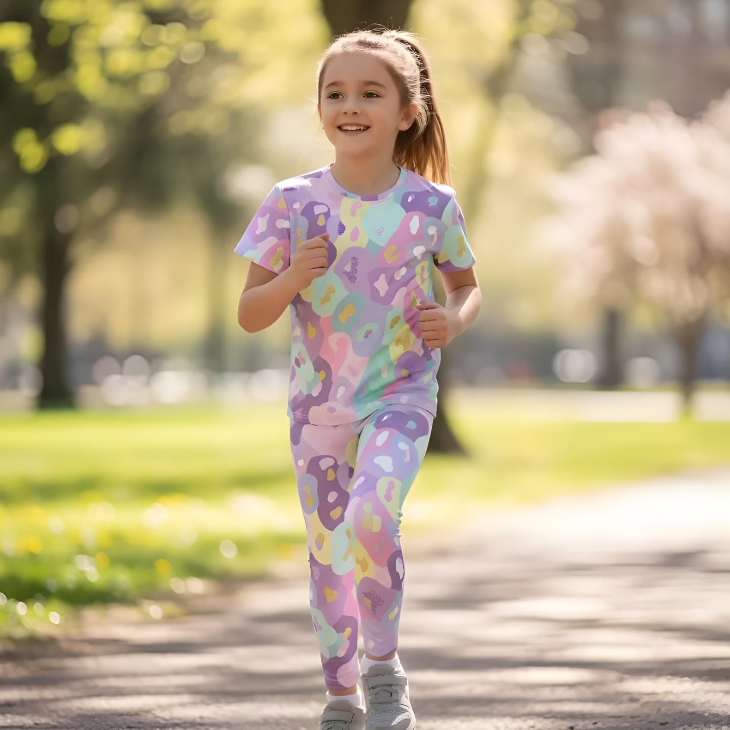 Träningstights Jompi Junior Twirl Regnbåge- Dream