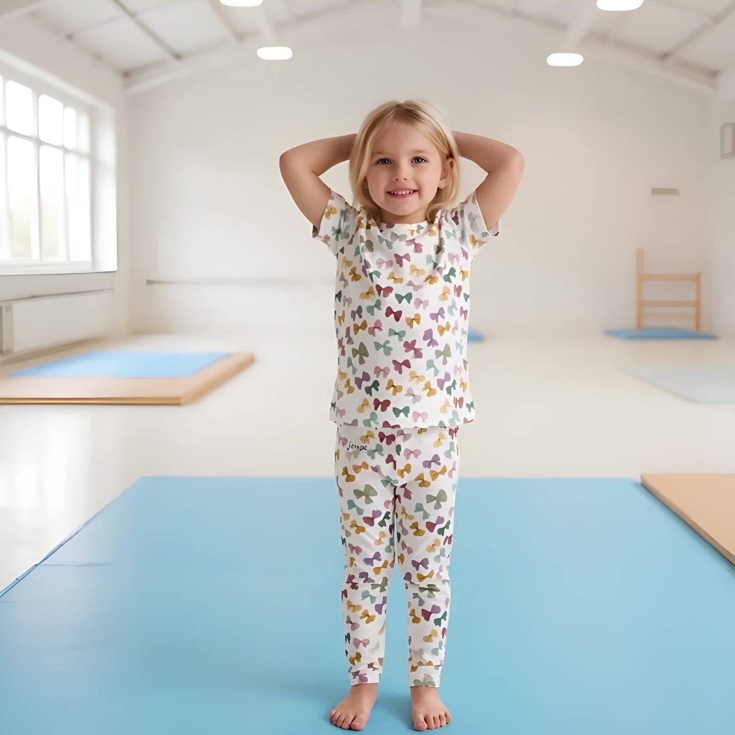 Träningstights Jompi Twirl Mini Vit - Bows
