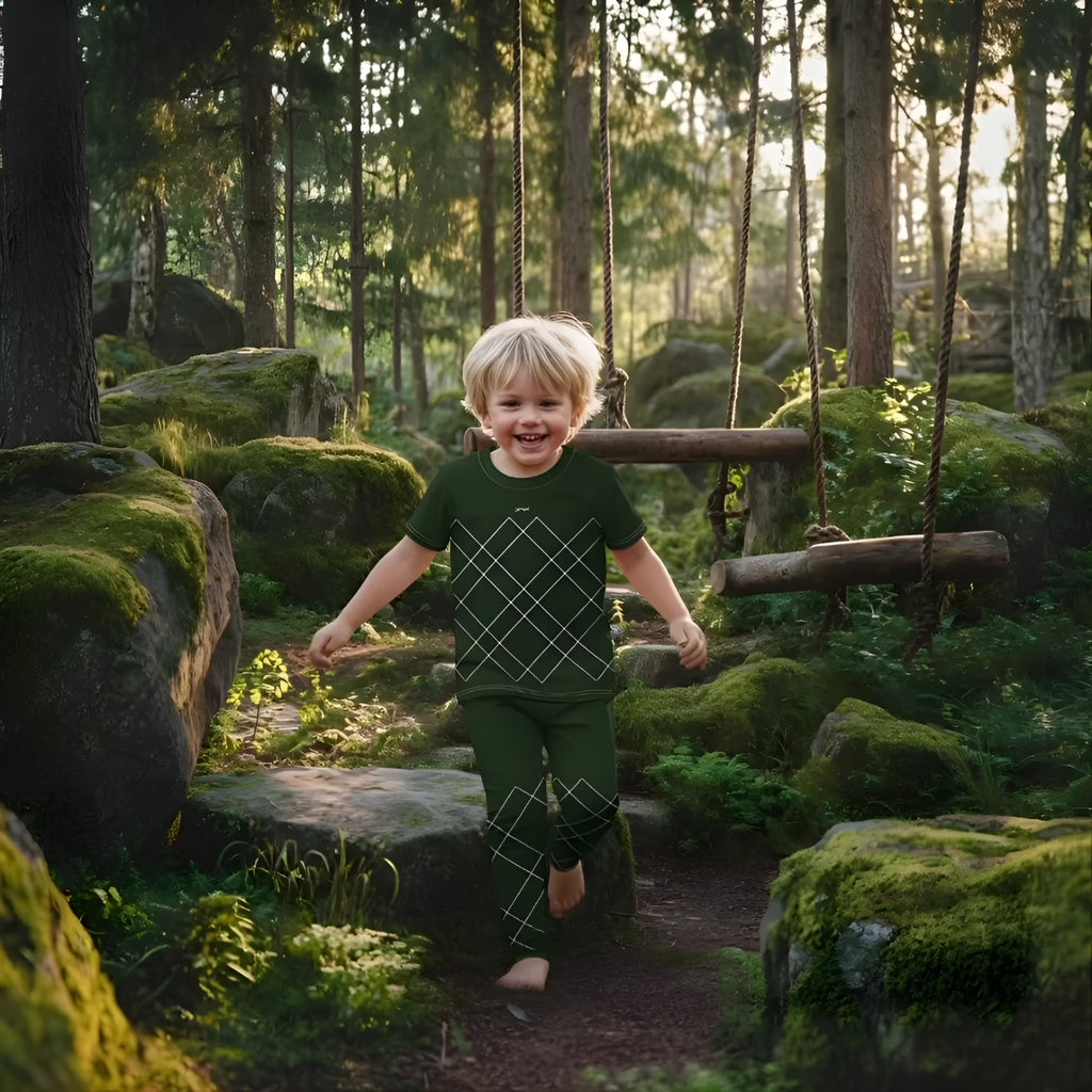 Tränings T-shirt Jompi Dash Mini Grön - Grid