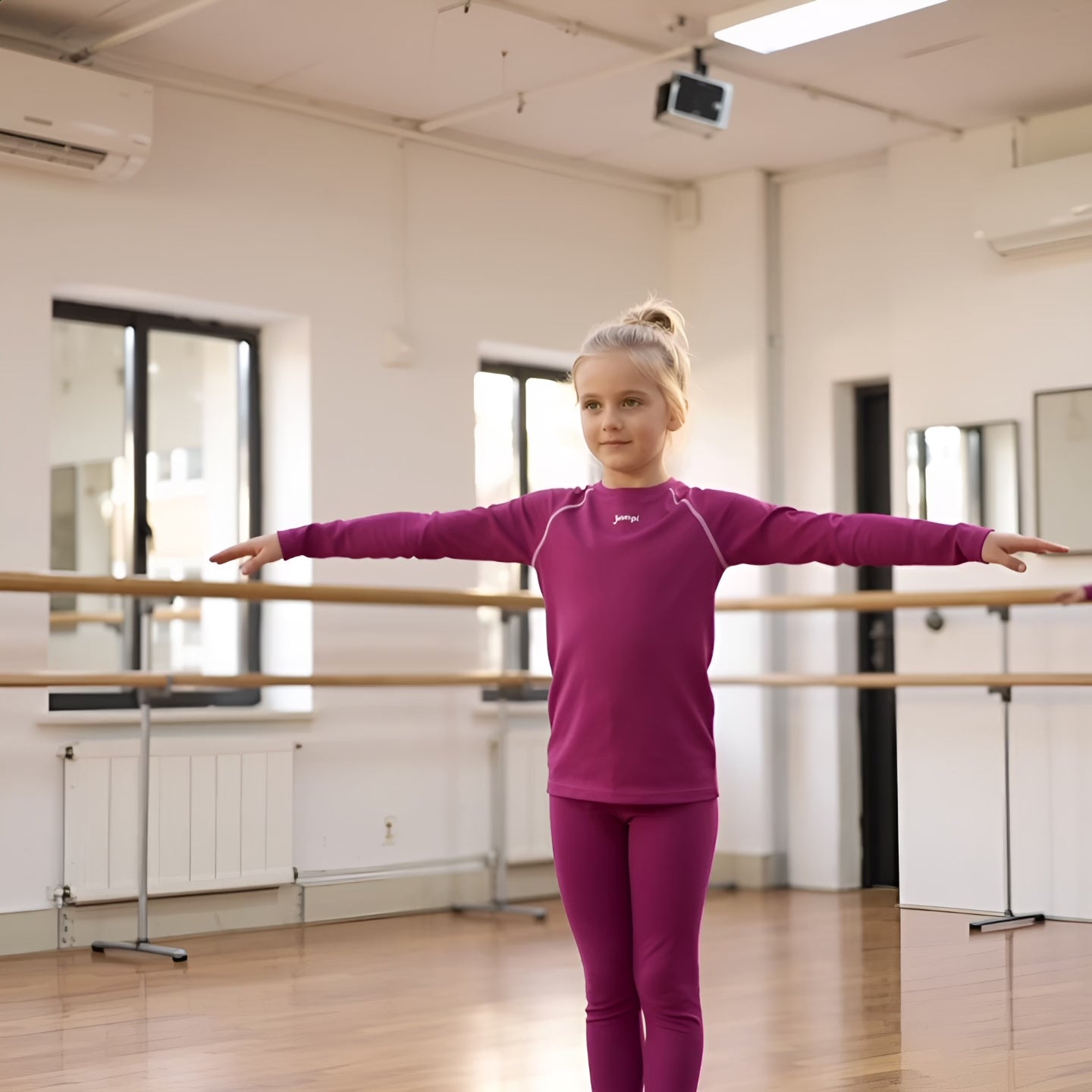 Träningstights Jompi Junior Hop Midnattslila