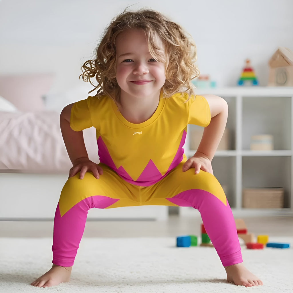 Träningst-shirt Jompi Dash Mini Gul/Rosa - Mix