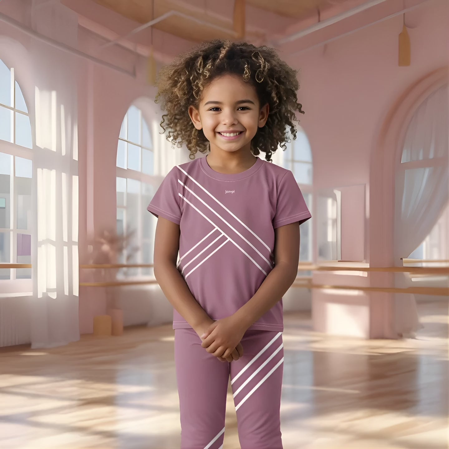 Träningst-shirt Jompi Dash Mini Violett - Line