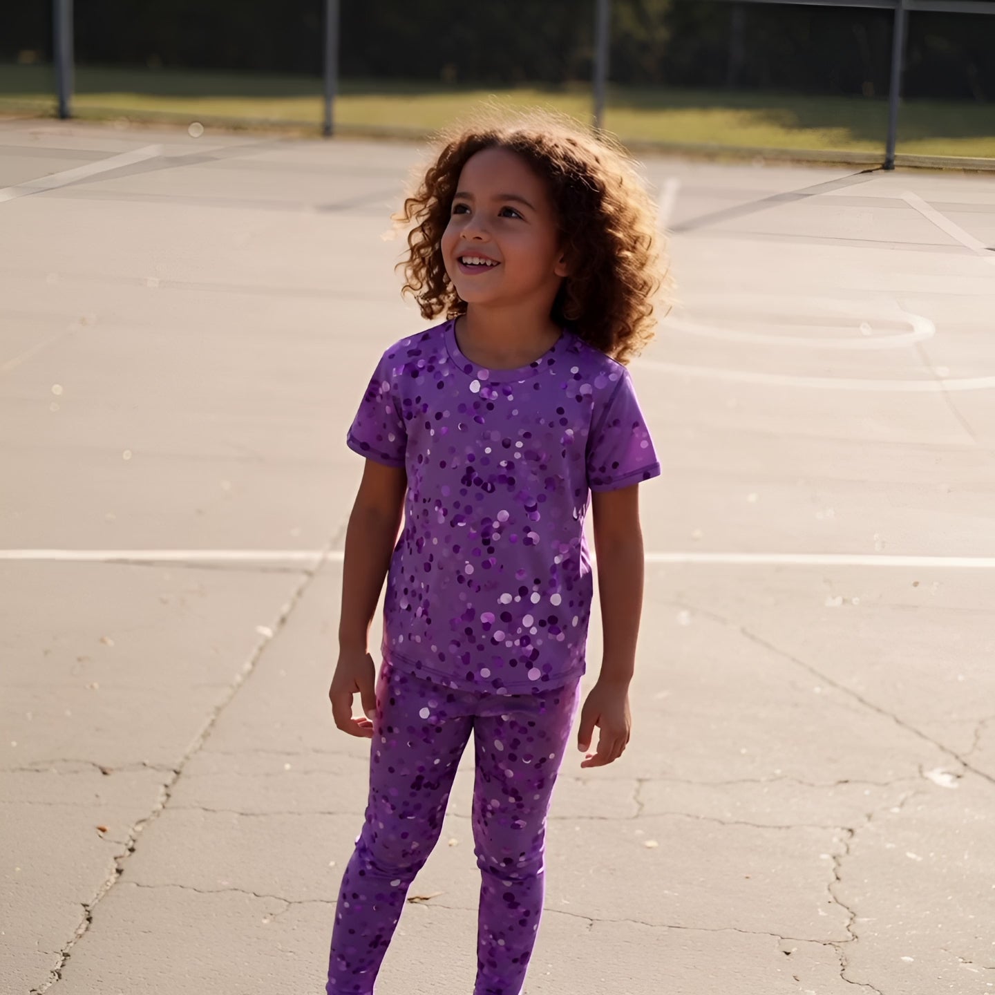 Träningst-shirt Jompi Twirl Mini Lila - Shine