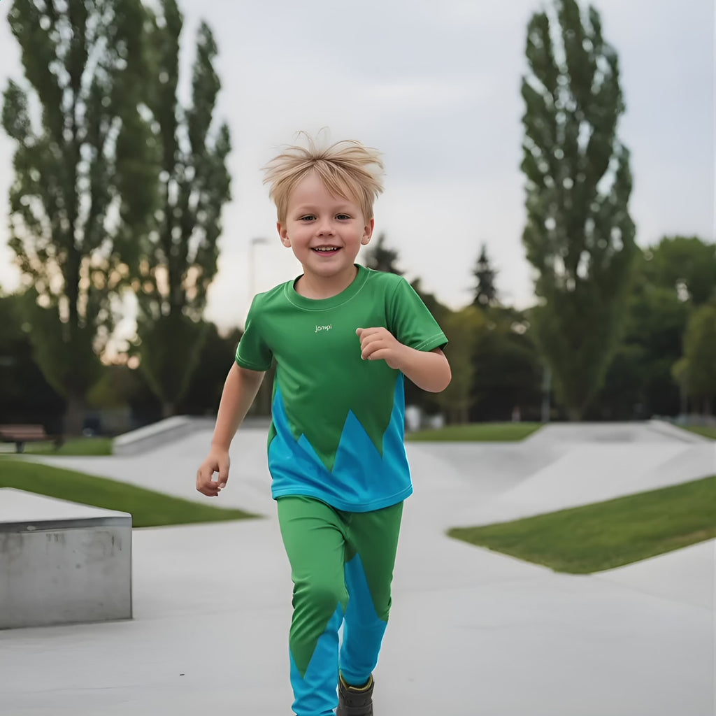 Träningst-shirt Jompi Dash Mini Grön/Blå - Mix