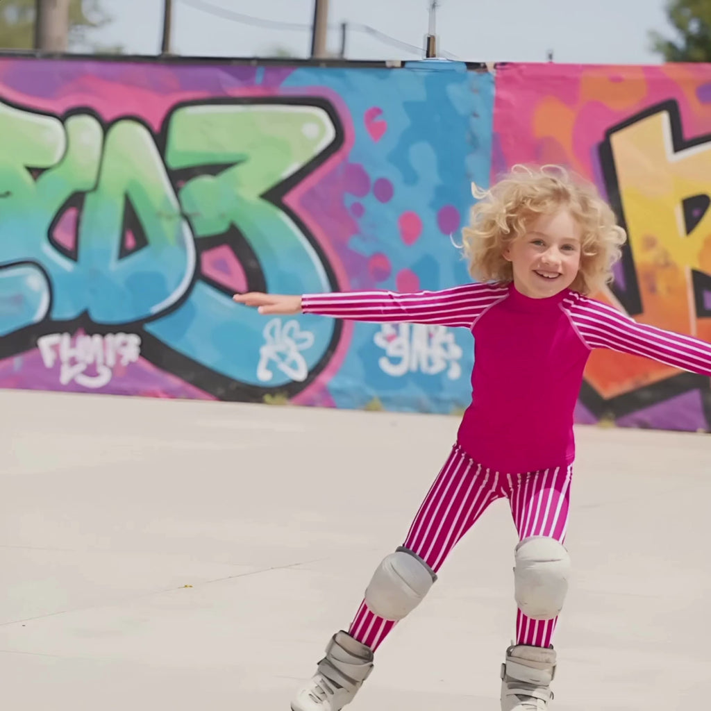Träningströja Jompi Dash Mini Cerise - Stripe