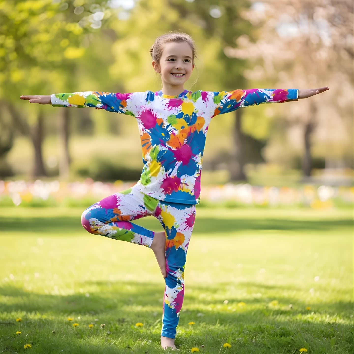Träningstights Jompi Junior Twirl Vit - Joy