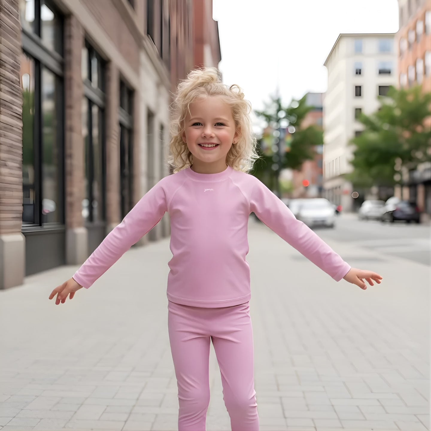 Träningstights Jompi Hop Mini Ljusrosa