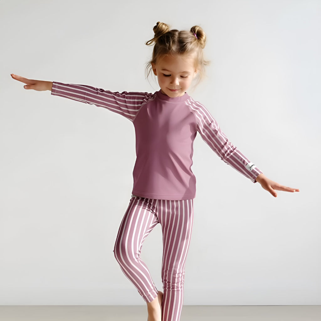 Träningstights Jompi Dash Mini Violett - Stripe
