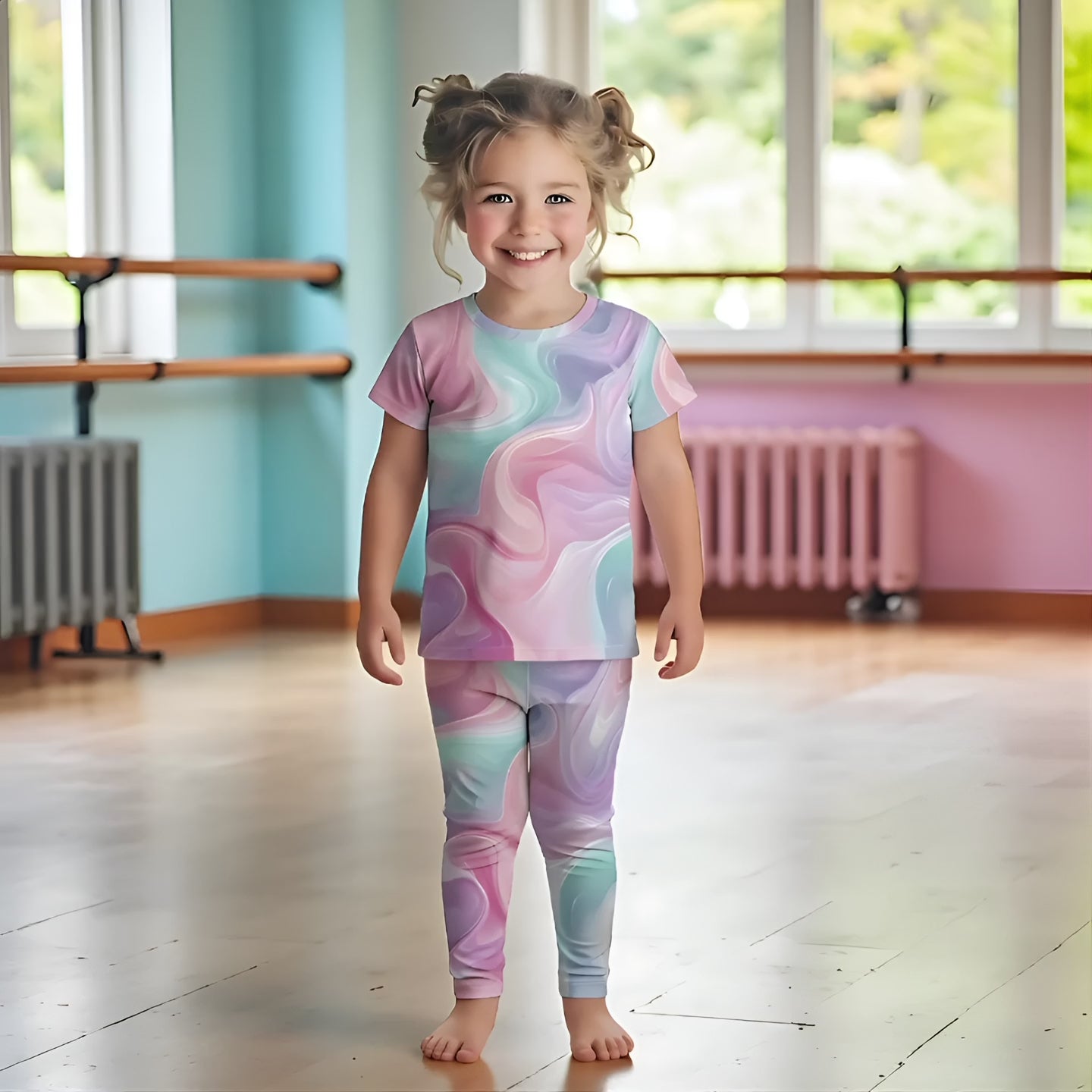 Träningstights Jompi Twirl Mini Rainbow - Magic Flow