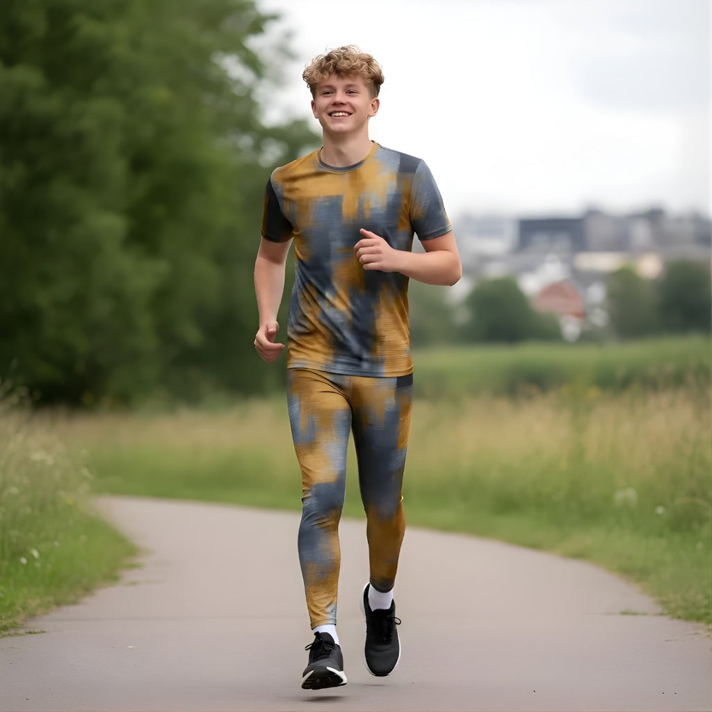 Träningstights Jompi Junior Twirl Grå/Guld - Golden